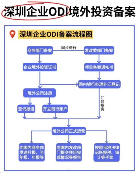 ODI境外投资备案代办流程图