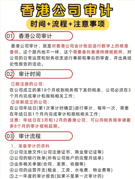 香港公司审计流程怎么走？专业代办全程透明不踩坑